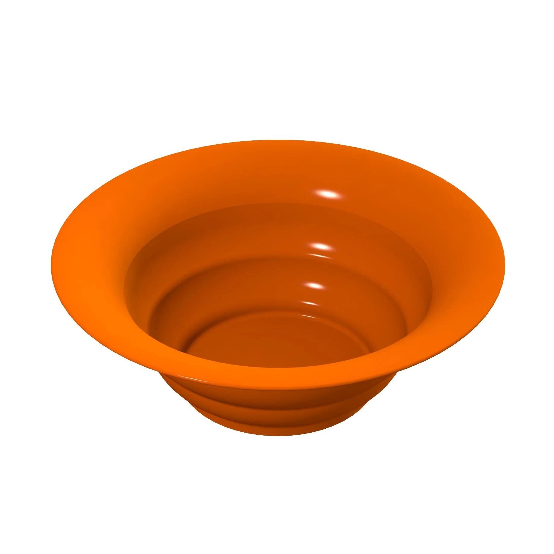 Tablecraft CW3120X 10 Qt Salad Bowl Cold Holding Round Aluminum Orange Finish