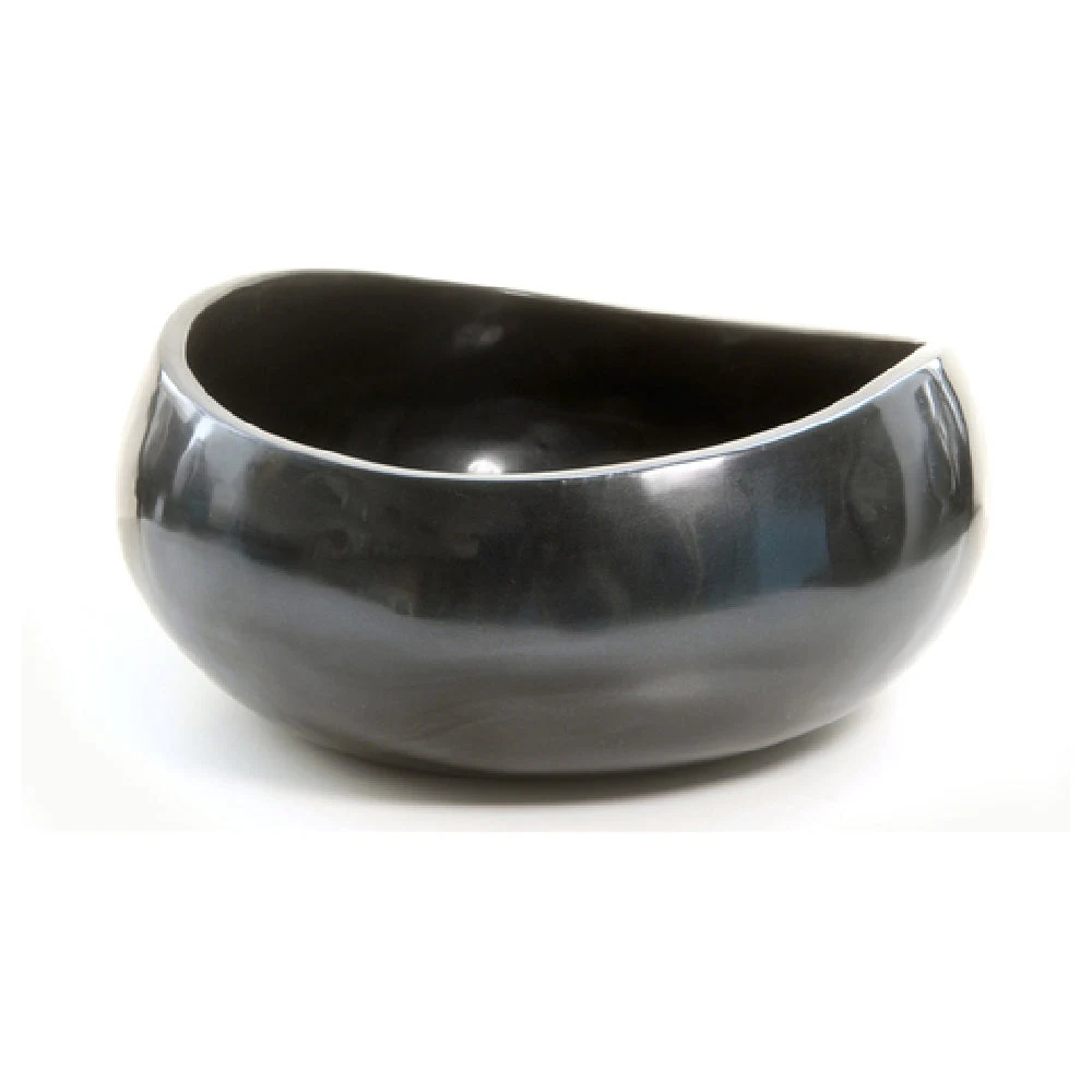 Steelite KMK1019EBP 13-1/2 Inch Bowl Smooth Break Resistant Ebony Pearl