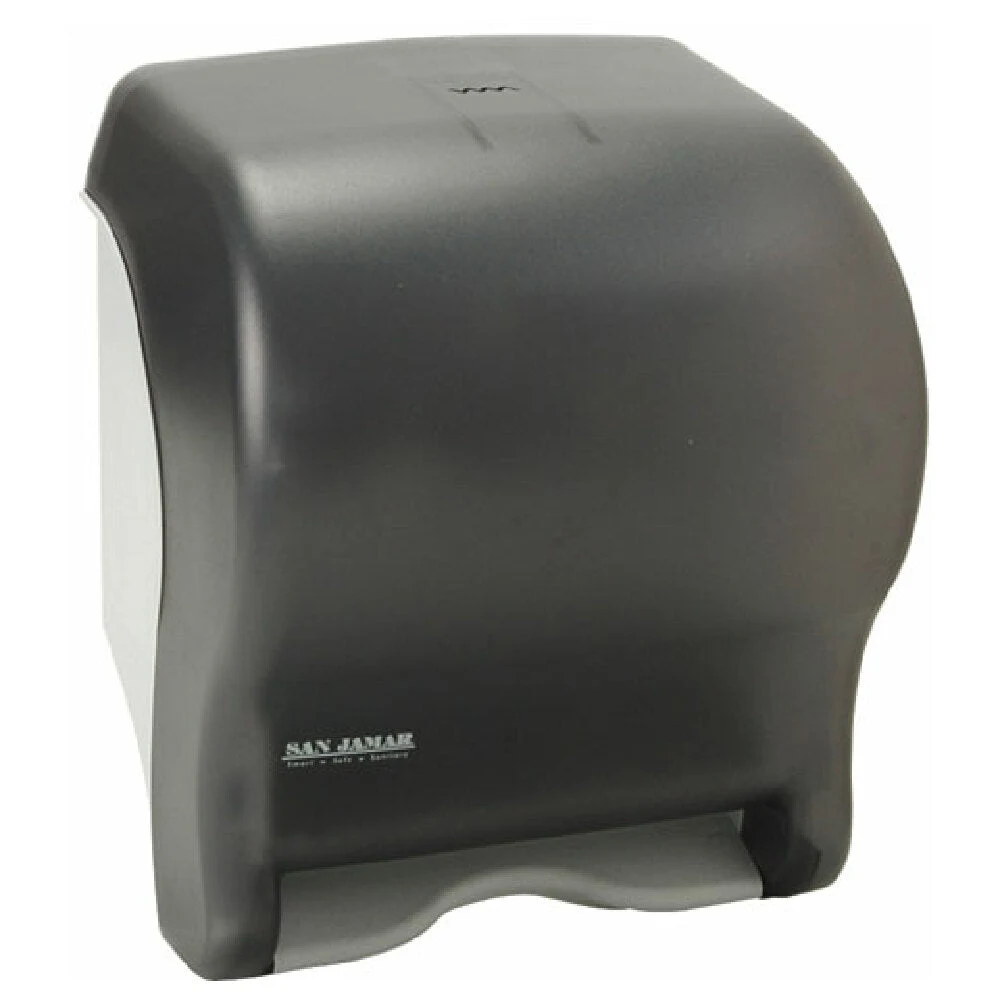 San Jamar SJT8000TBK 15 Inch Touchless Towel Dispenser Stainless Steel Black