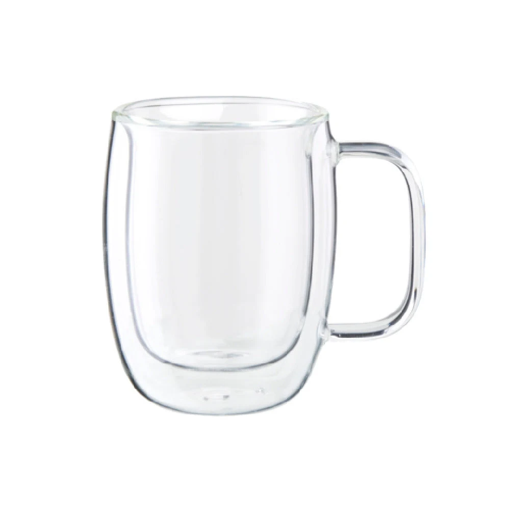 Zwilling 39500-090 4.5 Oz Double Espresso Glass Mug Set Borosilicate Clear