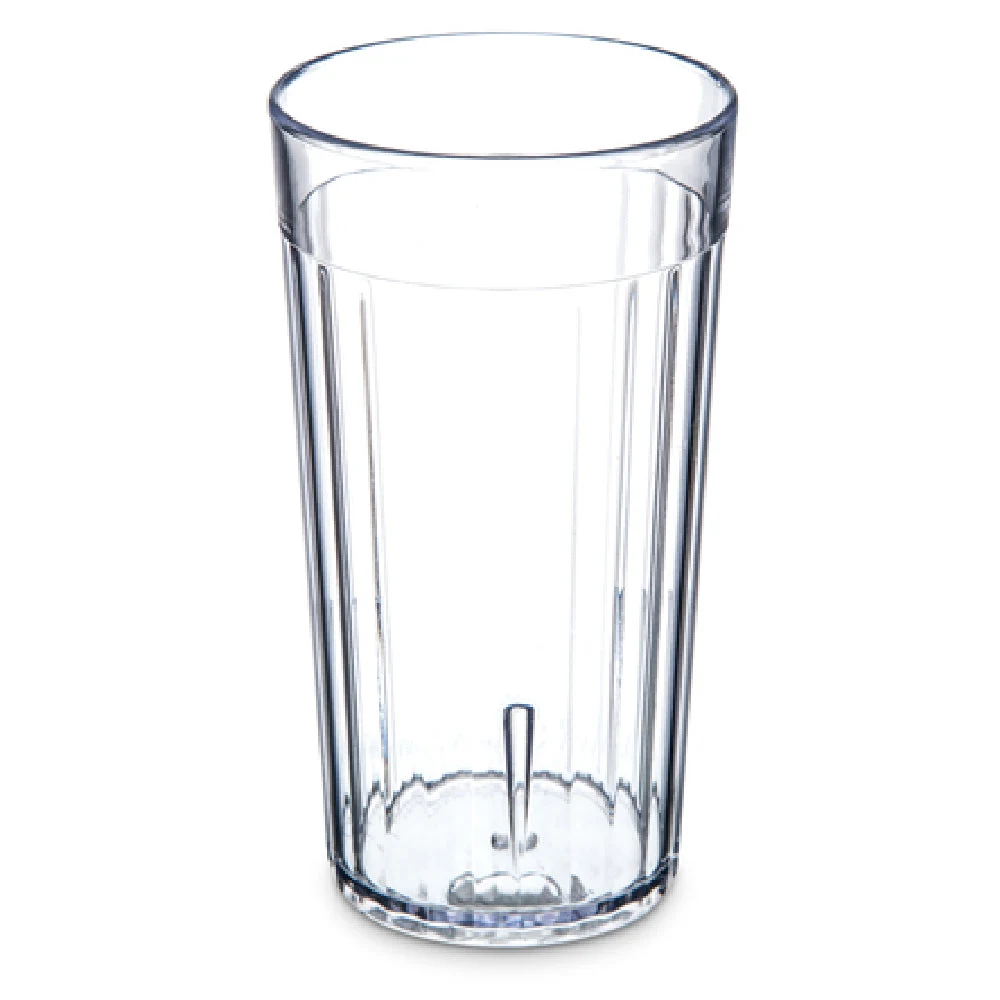 Carlisle 111207 12 Oz. Bistro Tumbler Clear SAN Fluted Dishwasher Safe