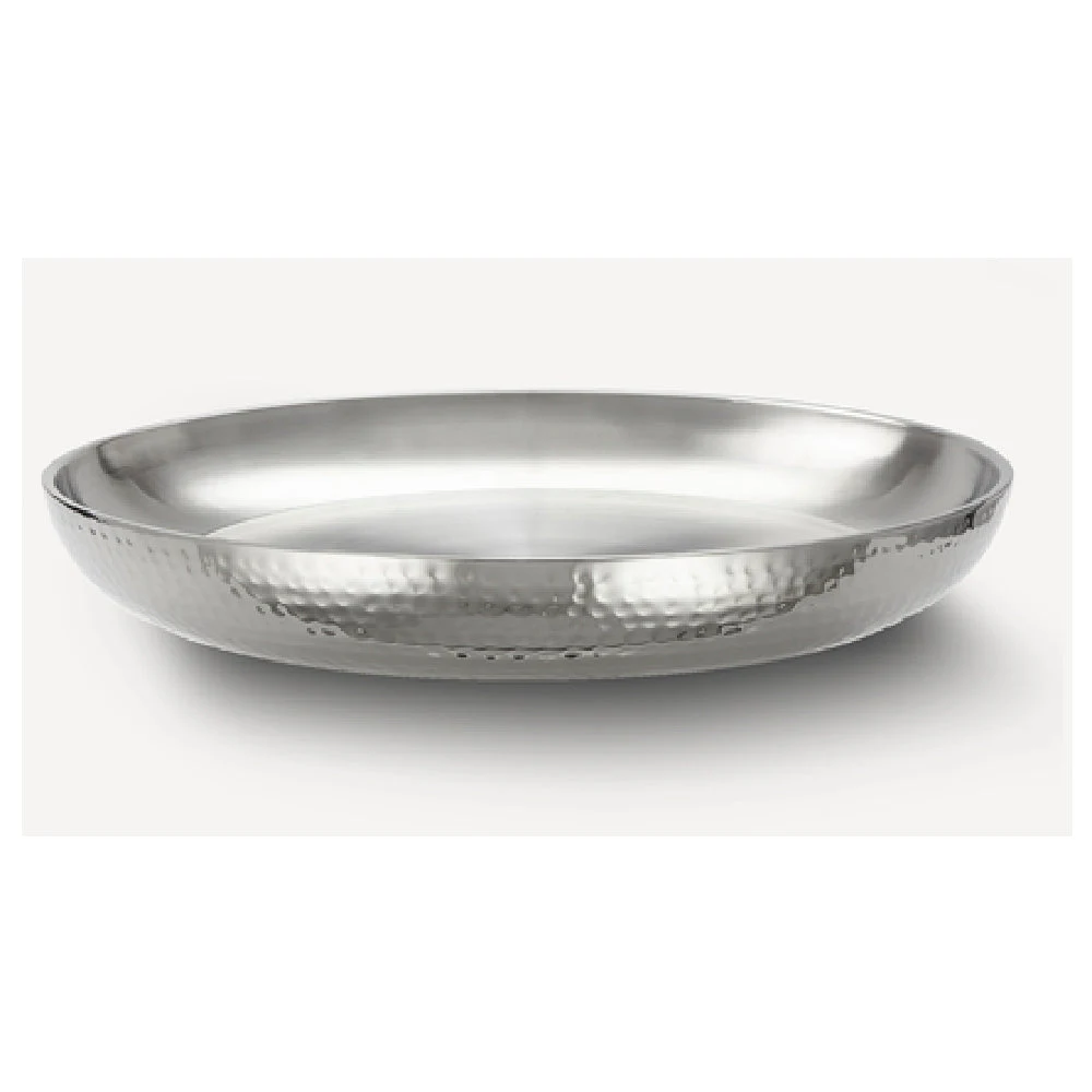 American Metalcraft DWHSEA14 98 oz Round Double Wall Stainless Steel Seafood Tray