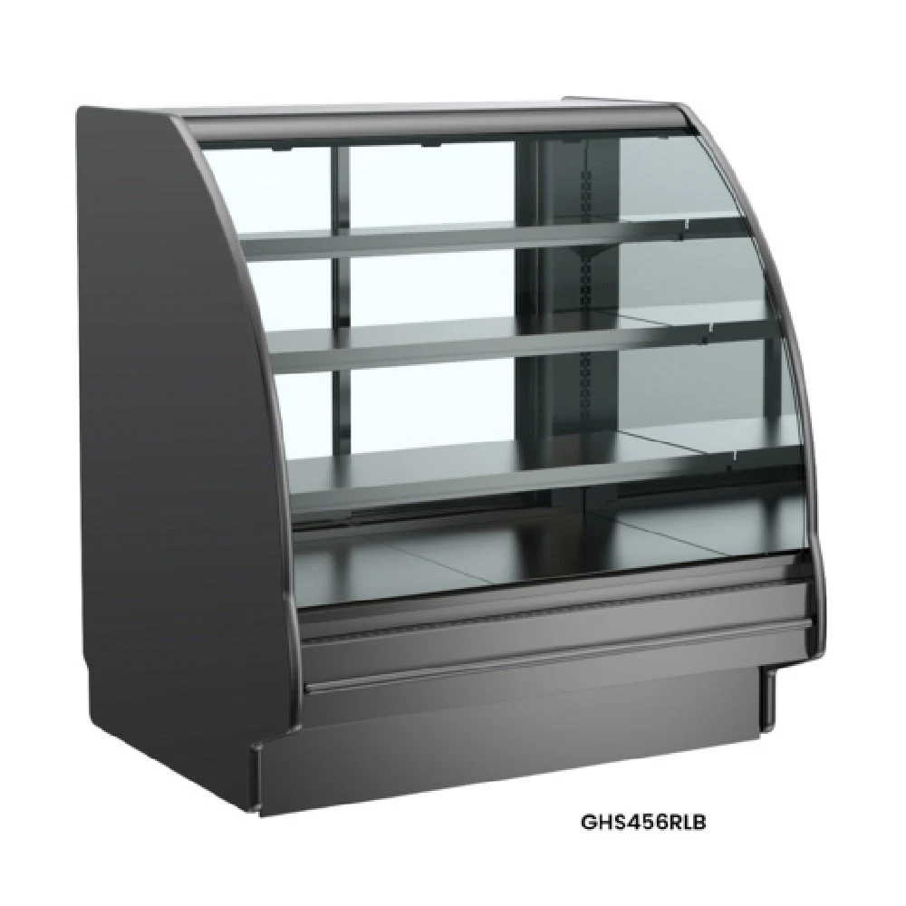 Structural Concepts GHS856RLB (CURVED) 99-3/4 Inch Refrigerated Display Case with Curved Glass