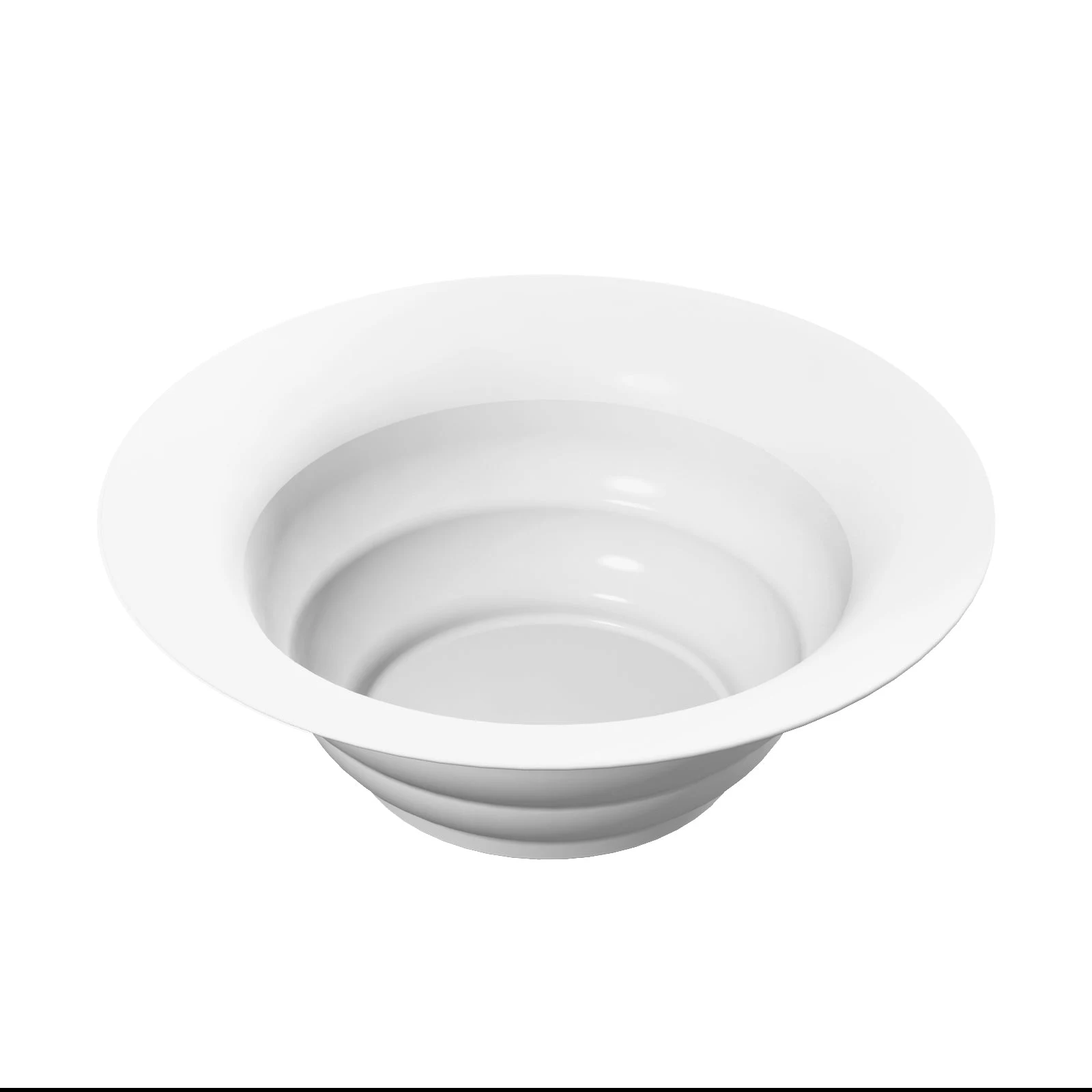 Tablecraft CW3120W 10 Quart Cold Salad Bowl Round White Aluminum