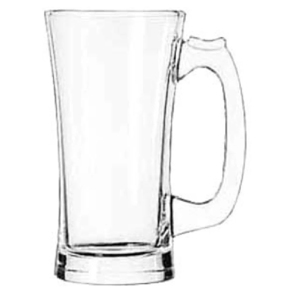 Libbey 5203 11 oz. Flared Glass Mug Clear - Ideal for Hospitality Use