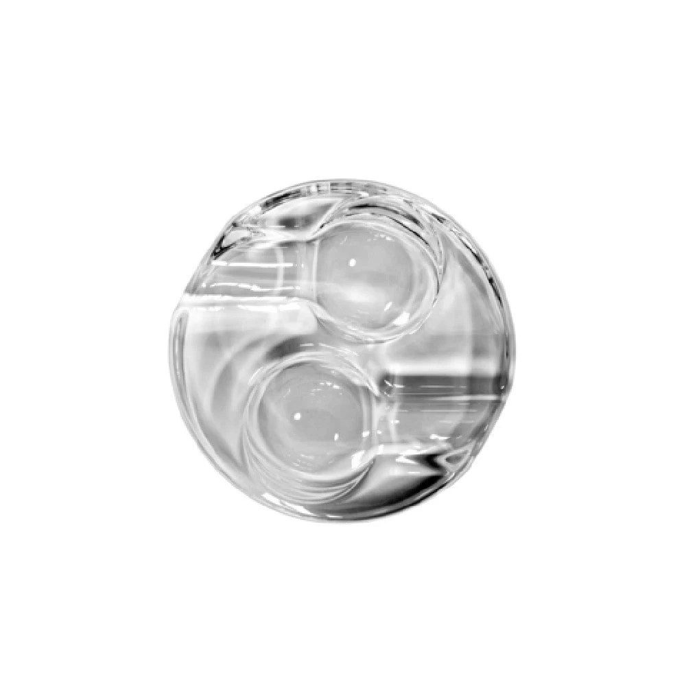 Steelite P24356C 6 Inch Round Crystalline Cigar Ashtray Clear Nude