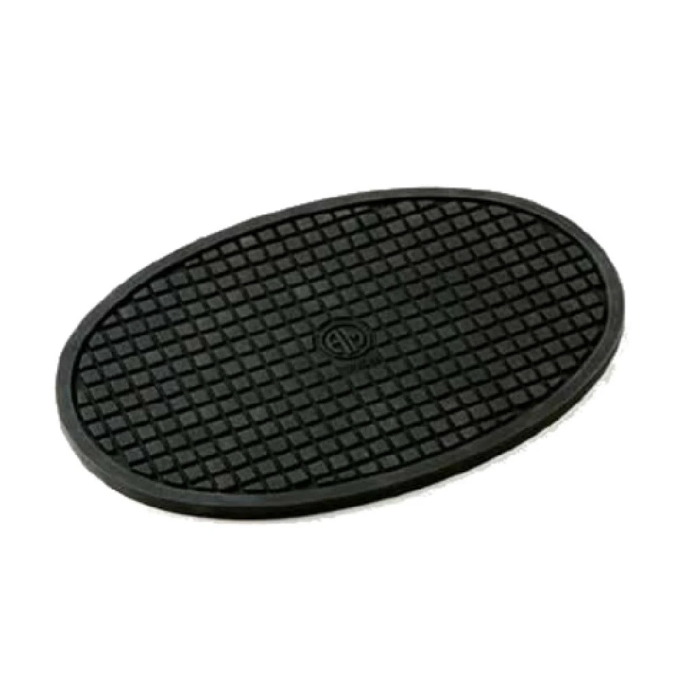 American Metalcraft TRVO85 8-3/4 Inch Black Oval Silicone Trivet with Slip Resistant