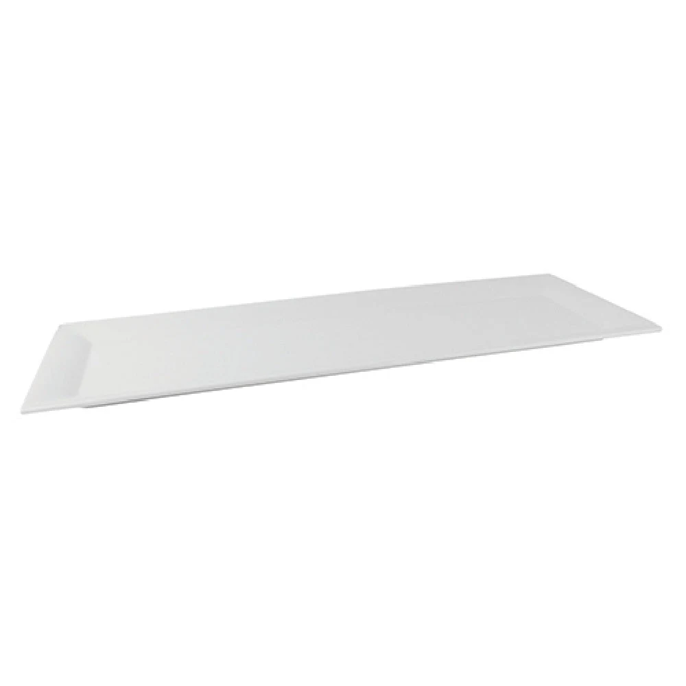 BauscherHepp T1977 40-9/16 Oz Rectangular Tray with Silicone Feet Melamine White