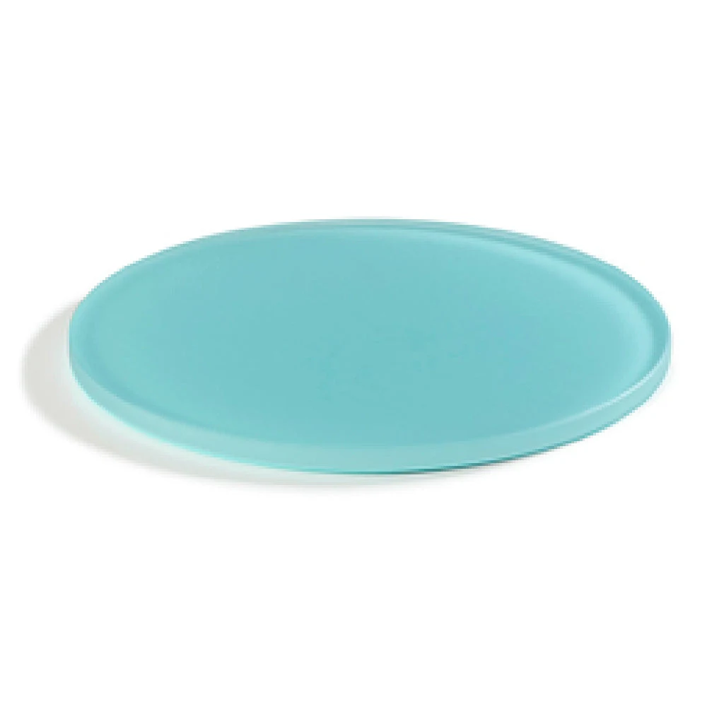 Revol 411125 7-3/4 Inch Round Tray Stackable Shockproof Resin Blues