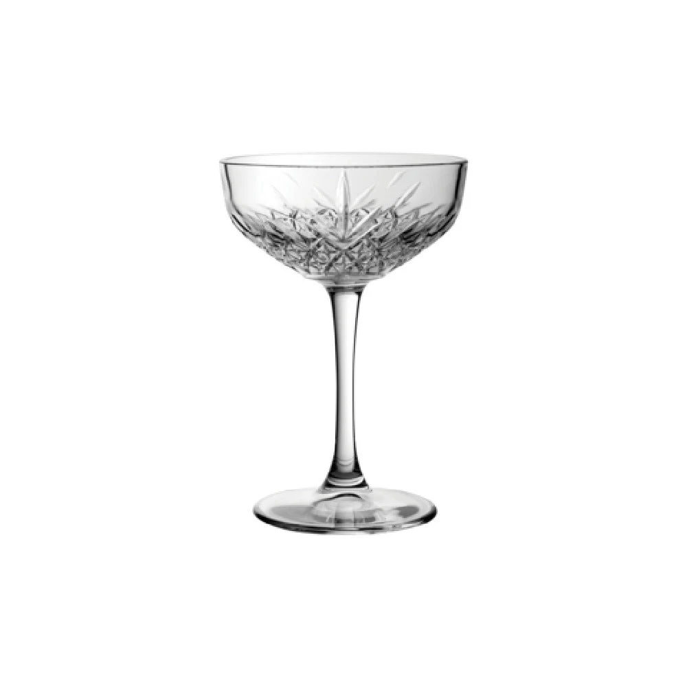 Steelite P440236 Coupe Glass 9.5 Oz. Soda Lime Clear - Classic Coupe