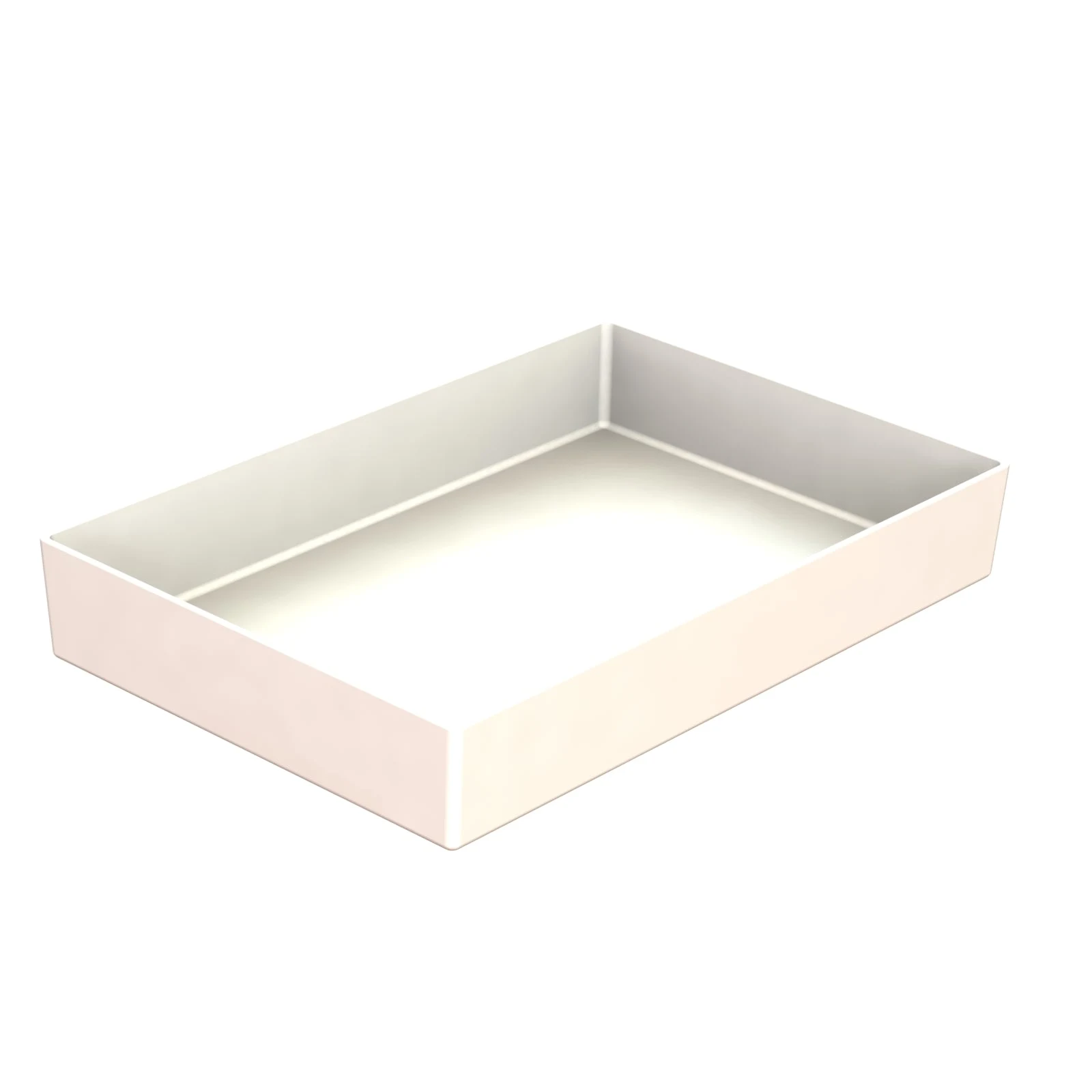 Tablecraft CW4032W 10 Quart Rectangular Bowl Cold Holding Aluminum White Finish