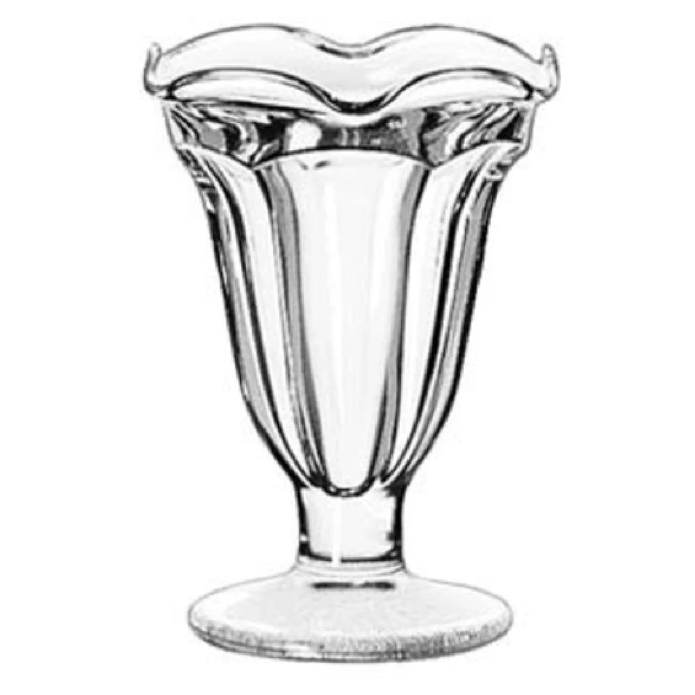 Libbey 5314 5-1/4 Oz Glass Tulip Sundae Dish with Footed Base 24 Packs