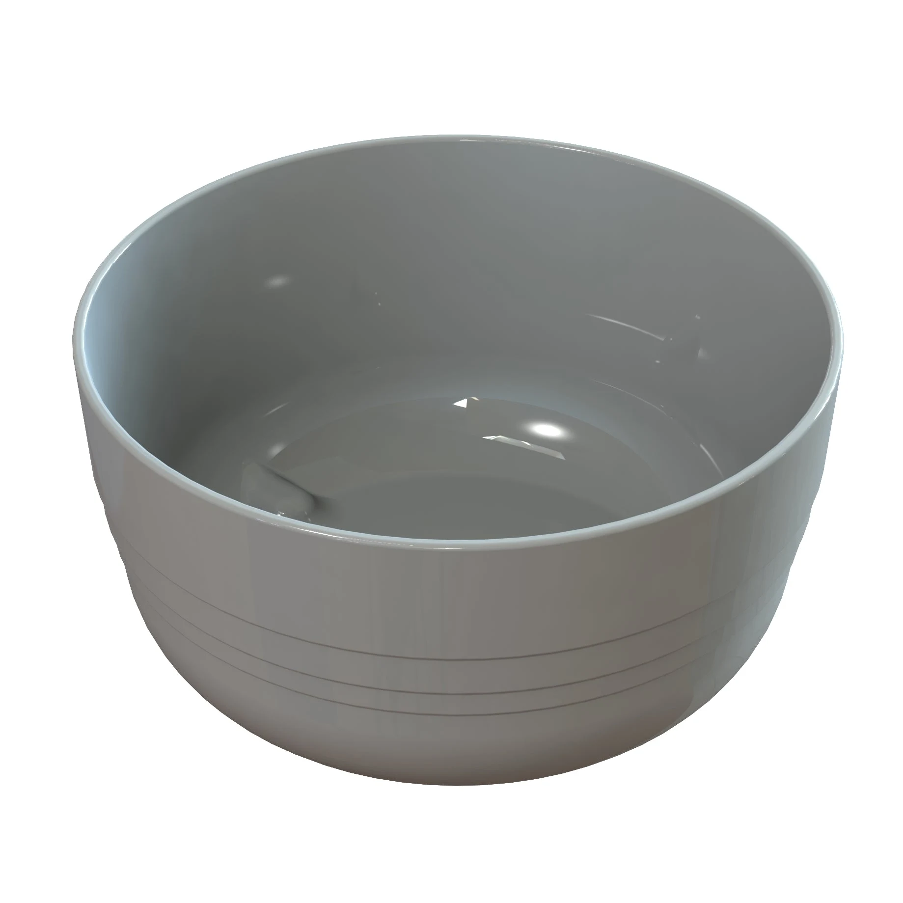 Tablecraft CW3170GY 3-1/2 Quart Cold Holding Round Bowl Aluminum Grey Finish