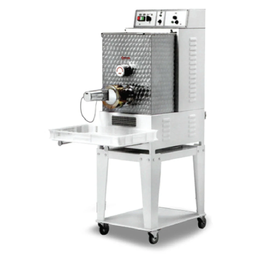 Omcan 16643 18 Inch Electric Floor Model Pasta Machine 26 Lb Tank 55 Lb Output