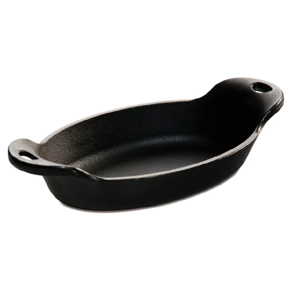 JB Prince R671 9 Oz. Oval Cast Iron Server Black
