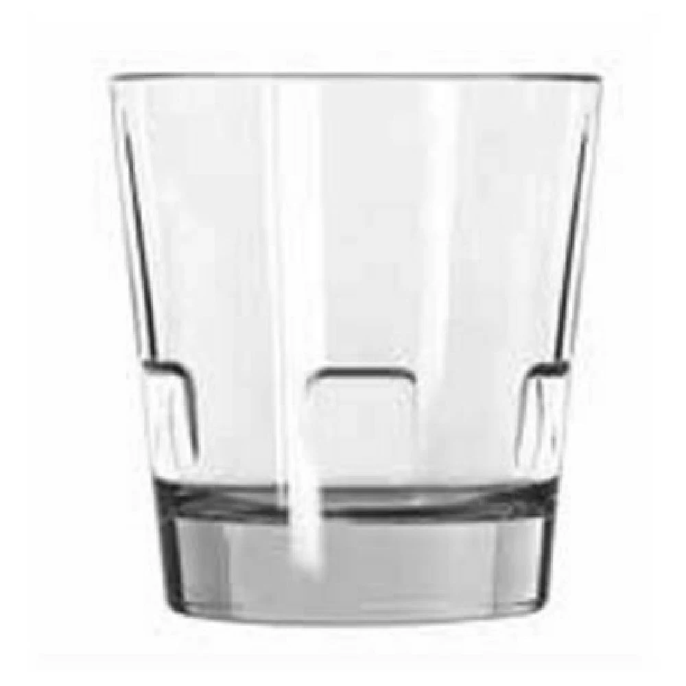 Libbey 15963 12 Oz Double Old Fashioned Glass Stackable Glass with Heavy Sham