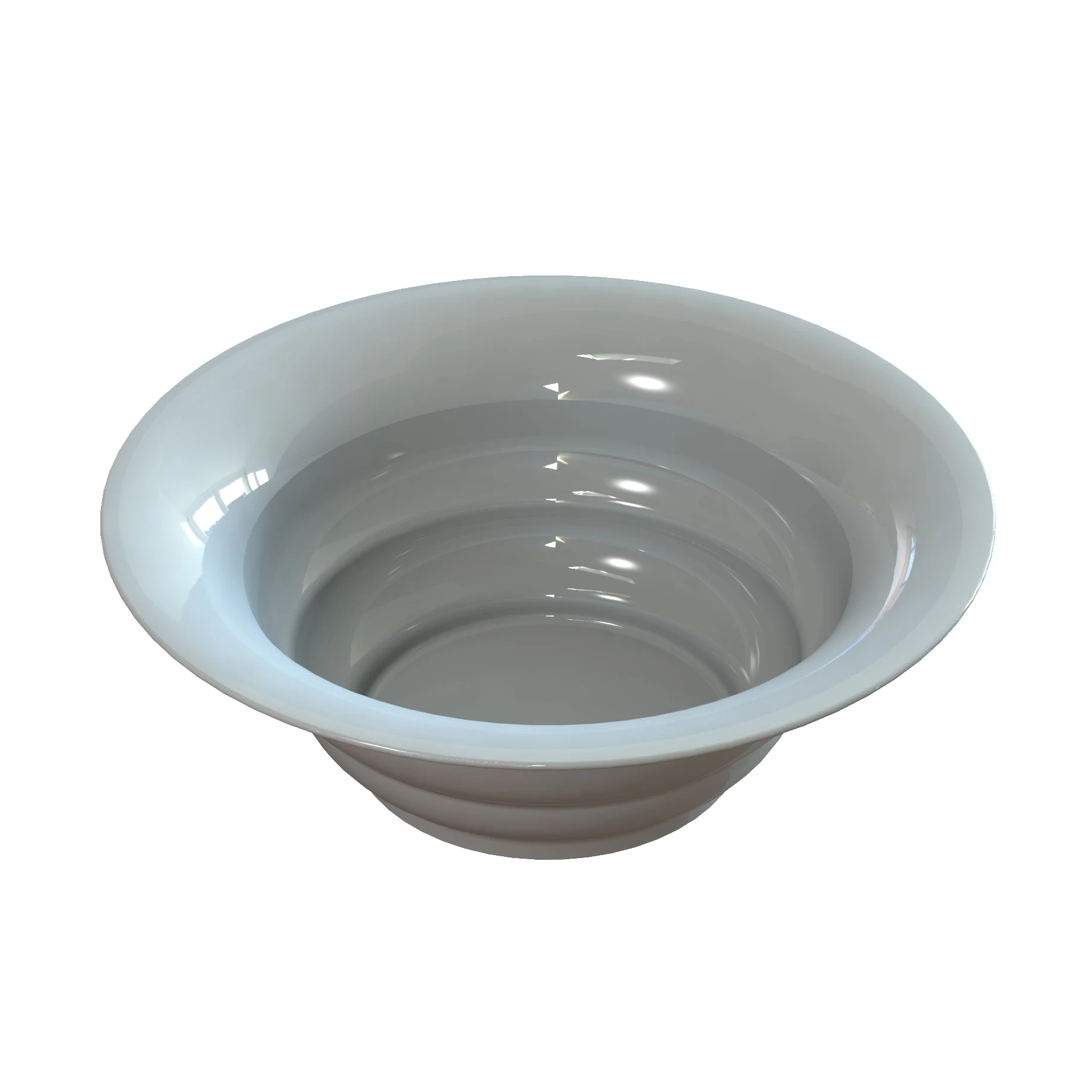 Tablecraft CW3120GY 10 Quart Round Salad Bowl with Wide Rim Cast Aluminum Grey Finish