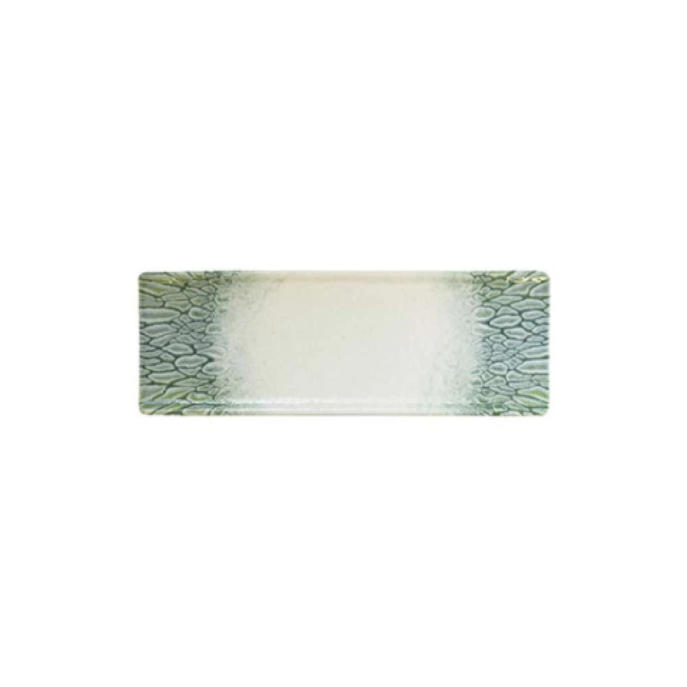 Arc Cardinal FP904 Dudson Papillon Green Rectangle Tray (L:9.75'' X W:3.5'') ['Vitrified Ceramic']