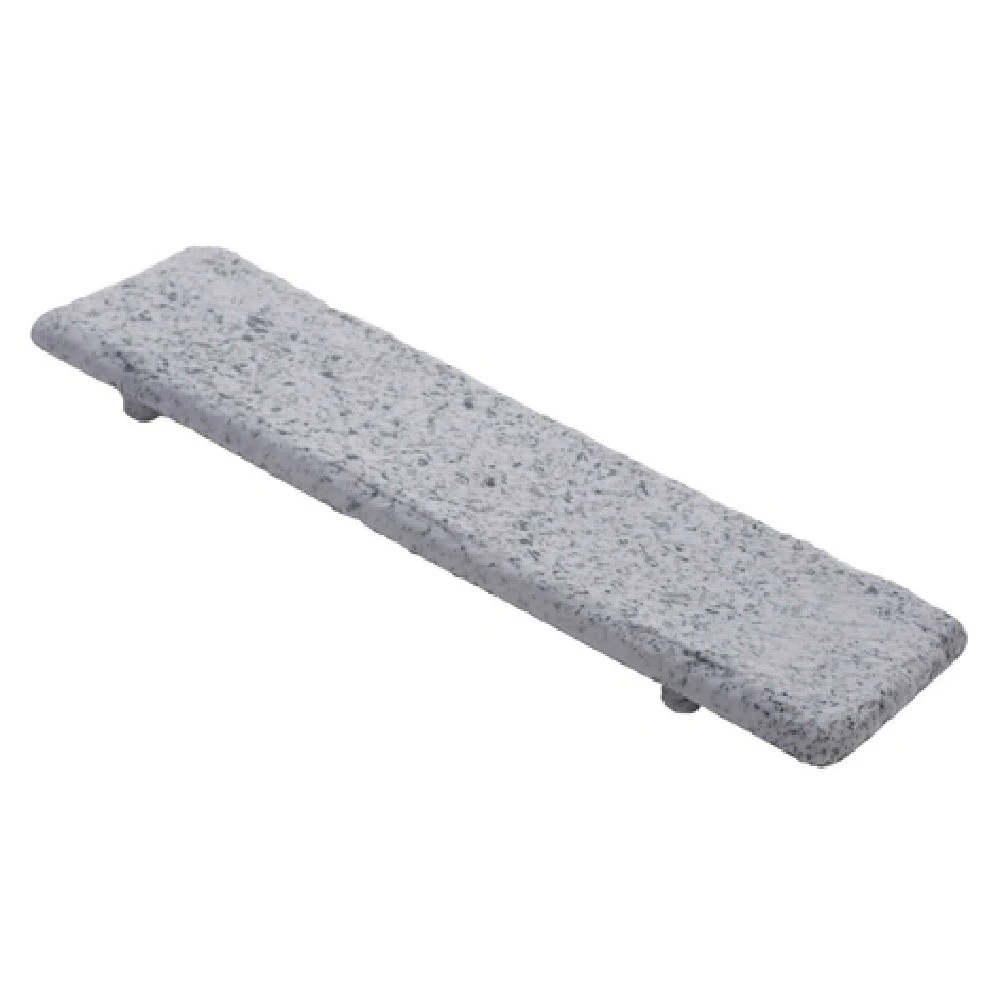 GET Enterprises WDR109 15-7/10 Inch Rectangular Serving Tray Melamine Terrazzo Moonstone