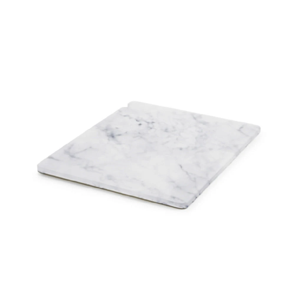 Revol 660478 Tray 12 Inch Stackable Rectangular Resin White Marble Food Safe