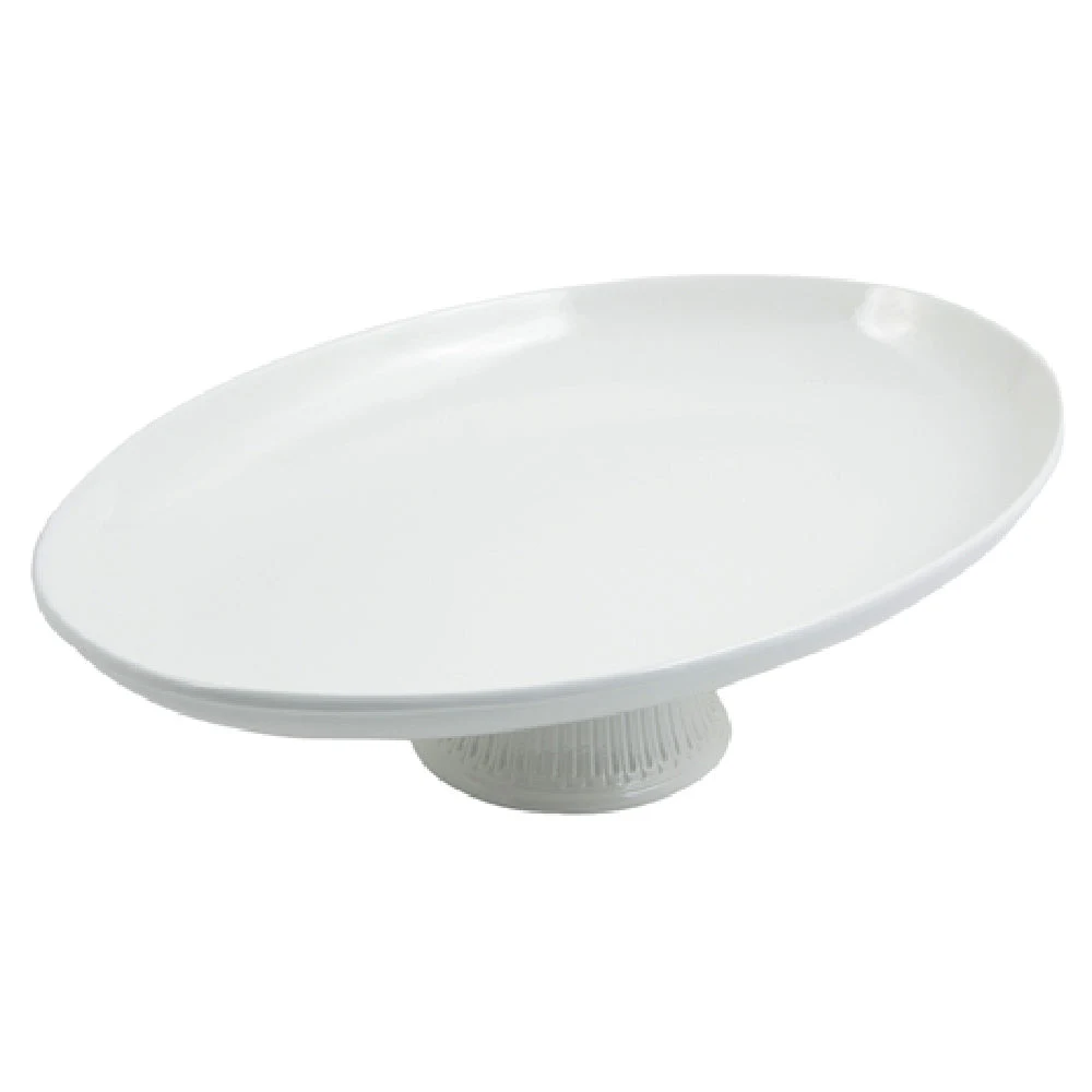 Bon Chef 20269059SMOKEGRA 17 Inch Platter Aluminum with Ceramic-Look Smoke Gray