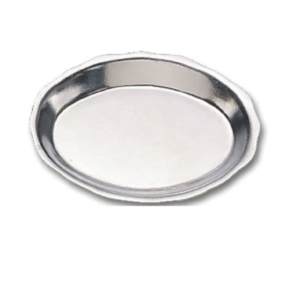 Bon Chef 2012SMOKEGRA 6-3/4 Inch Aluminum Queen Anne Sandwich Platter Smoke Gray with Ceramic-look Coating