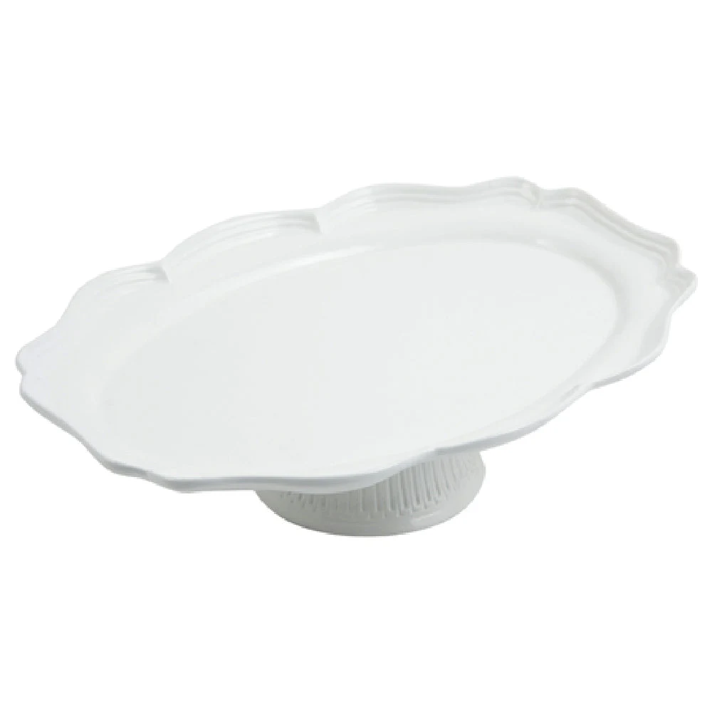 Bon Chef 20249059BLK 10-7/8 Inch Queen Anne Platter Aluminum Black Sandstone