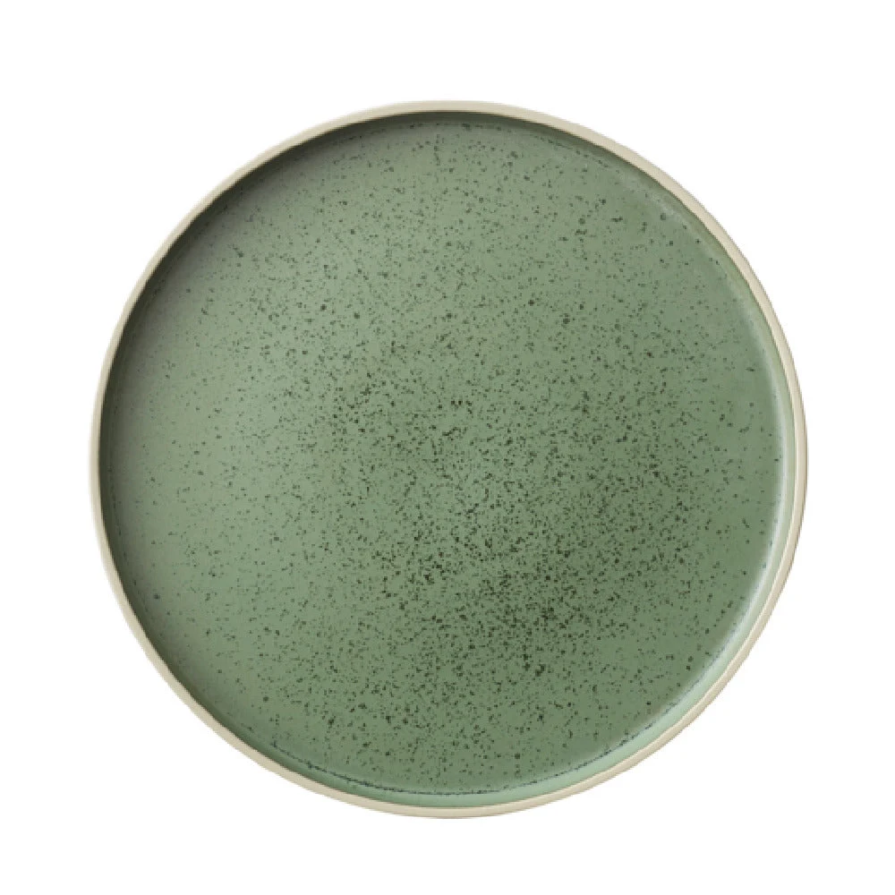 1880 Hospitality MO2701024SB 9-1/4 Inch Round Plate Smoky Basil Stoneware