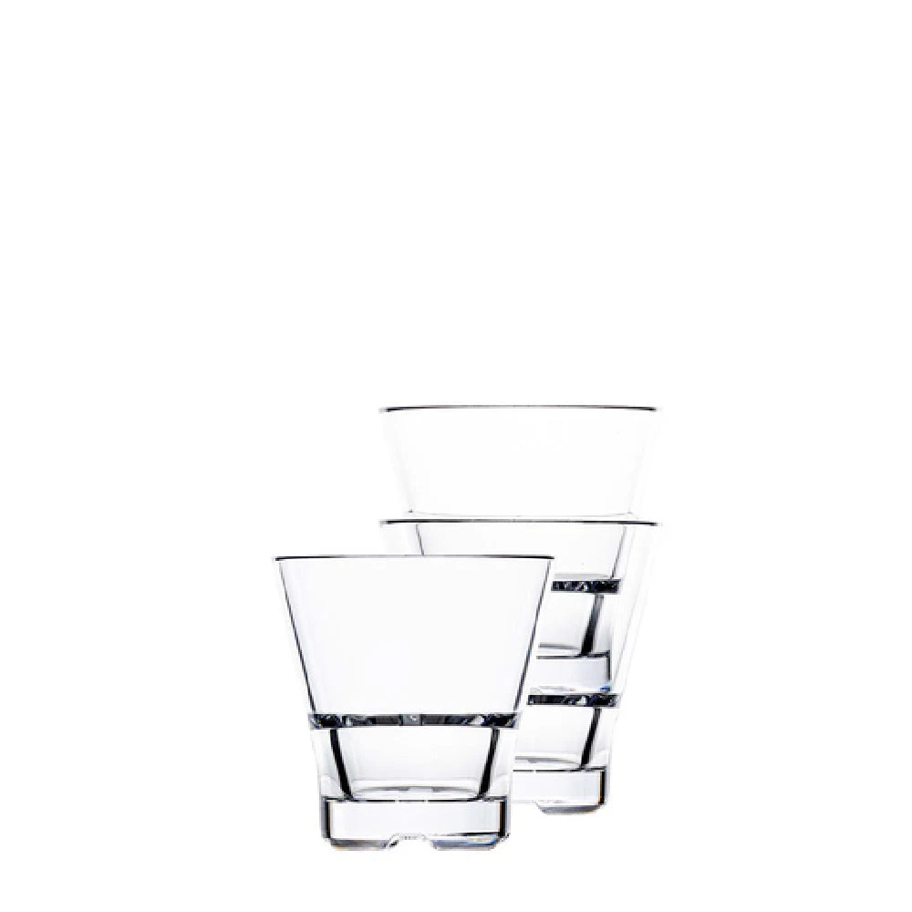 Hospitality Brands HUF080-012 9 Oz Unbreakable Rocks Glass Polycarbonate Clear