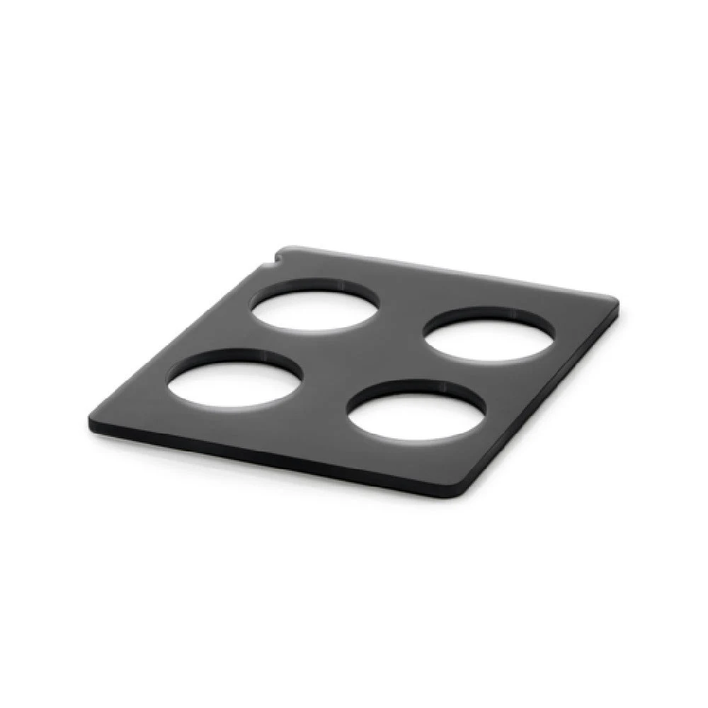Revol 656912 12-3/4 Inch Rectangular Tray for Bottles Shockproof Resin Black