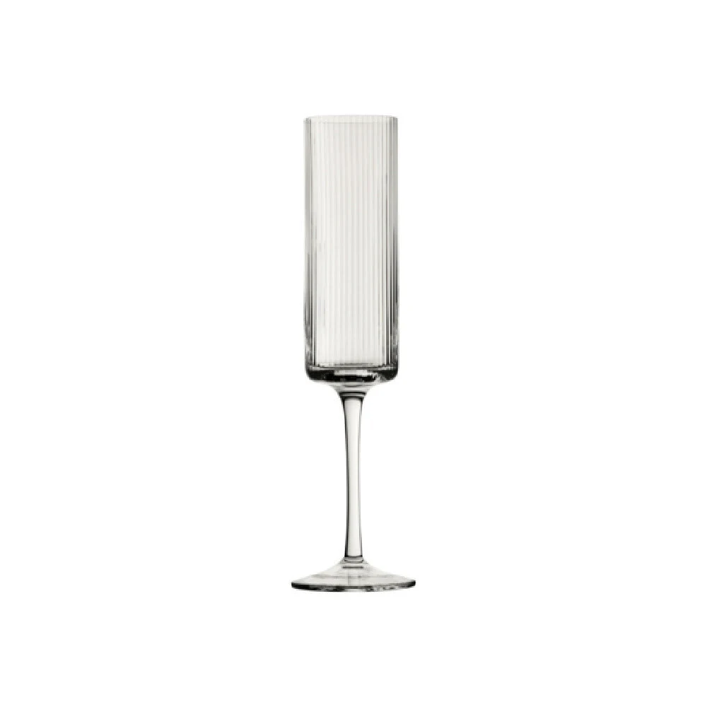 Steelite UR90237 7.0 Oz Flute Glass Soda Lime Clear - 2 Dozen Per Case