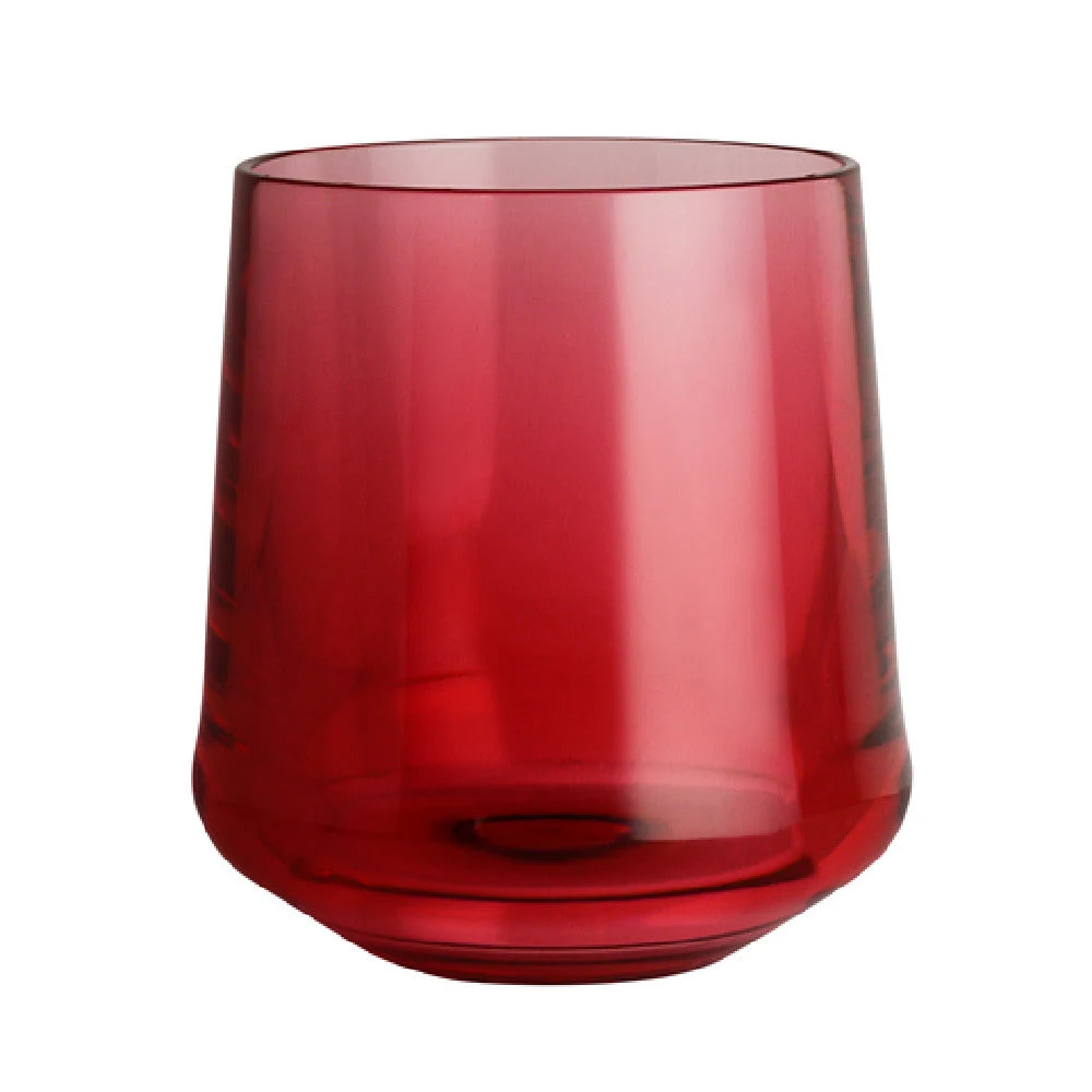 Steelite 7044DR011 12.0 Oz Stemless Wine Red Polycarbonate Glassware