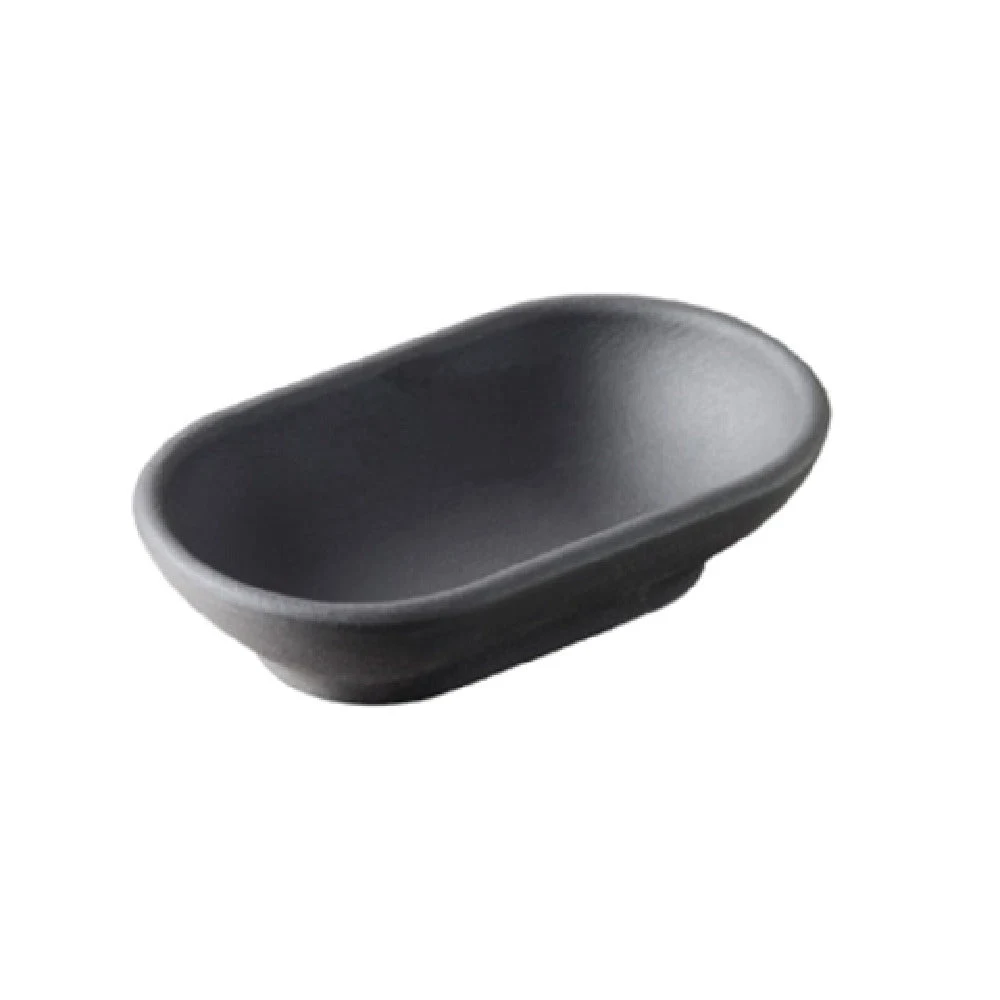 Revol 645765 3-1/4 Inch Oblong Serving Tray China Dishwasher Safe Matte Slate