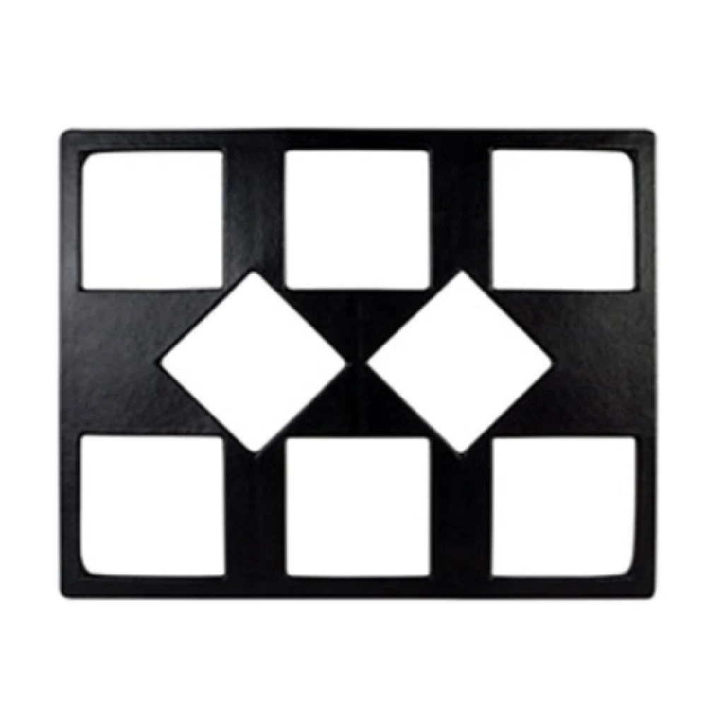 GET Enterprises T0B9MW 21 Inch Double Tile With Eight Square Openings Aluminum White