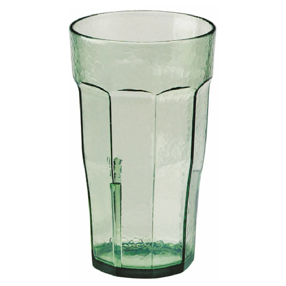 Cambro LT12427 12 Oz Hammered Impact Resistant Plastic Tumbler Green Textured