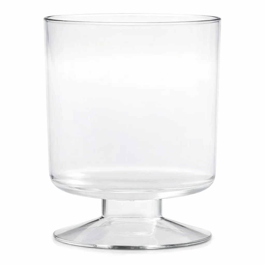 JB Prince RB120 F 5.07 Oz Disposable Cylinder Goblet Glass Transparent Plastic 100 Packs