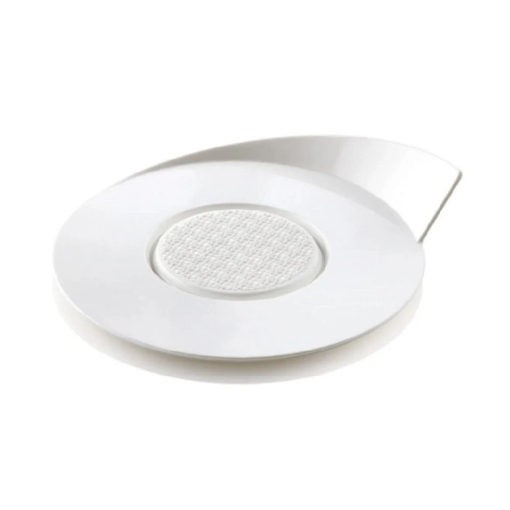 JB Prince RB432 W 3.26 Inch Diameter Reusable Plastic Serving Tray White