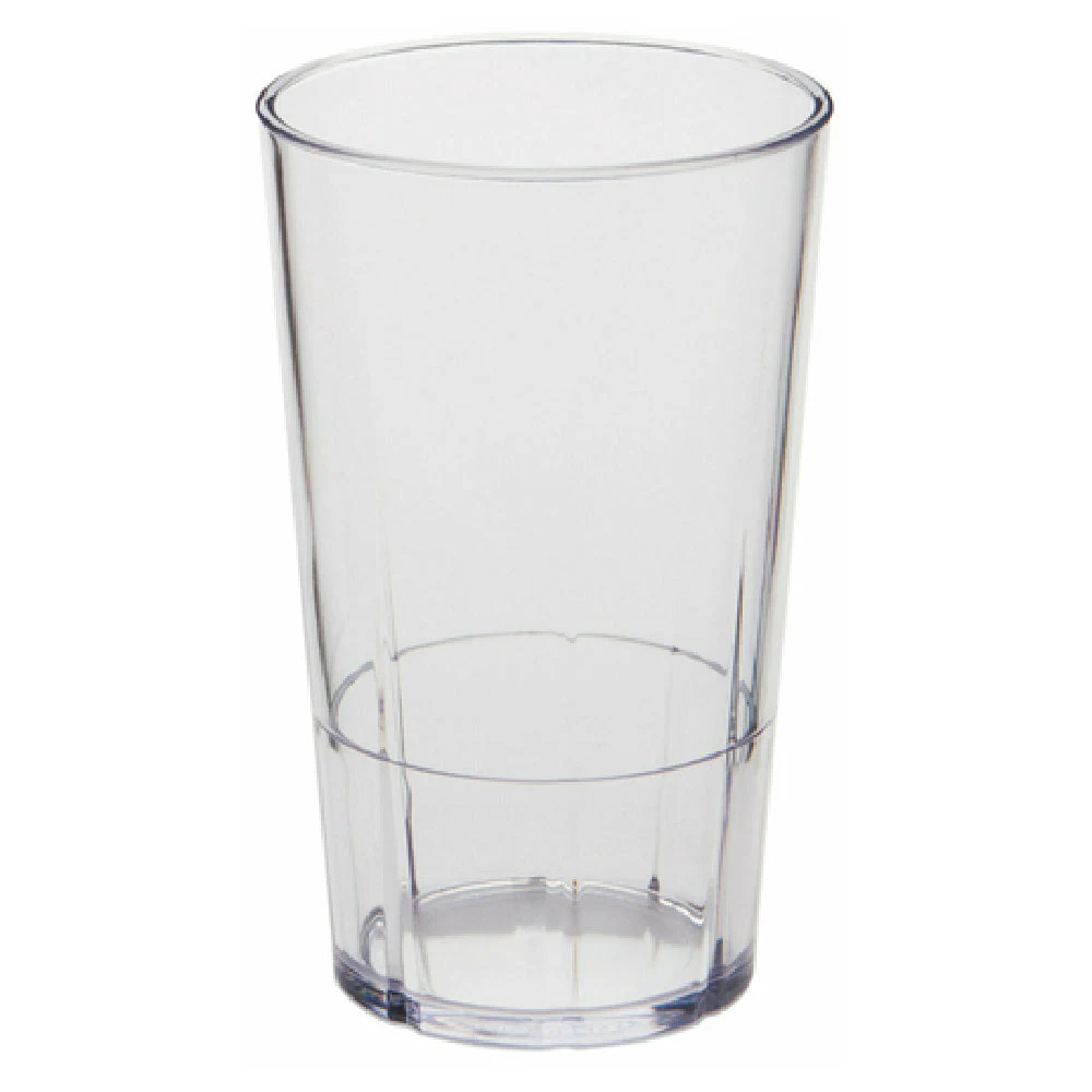 Cambro LDT16152 16 Oz Clear Plastic Tumbler with Interior Stacking Ring