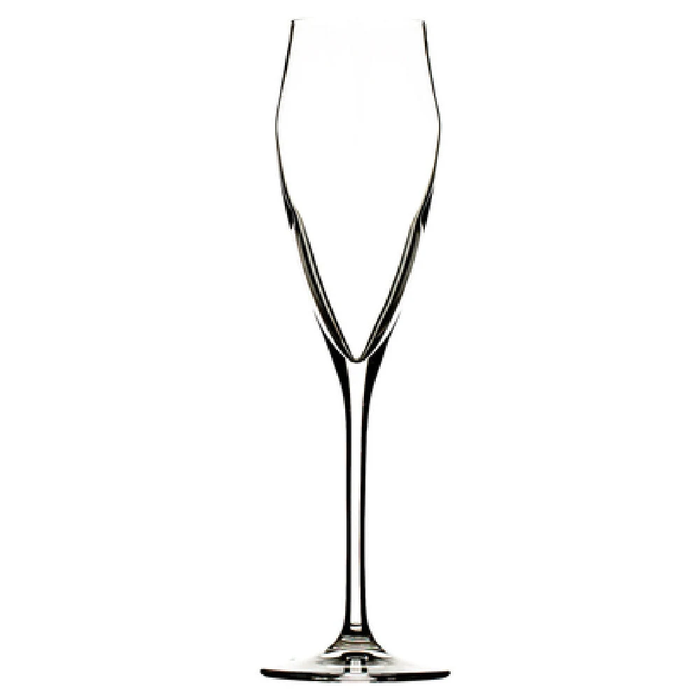 Hospitality Brands HGR25492-012 6 Oz Flute Champagne Glass Handmade Clear Crystal