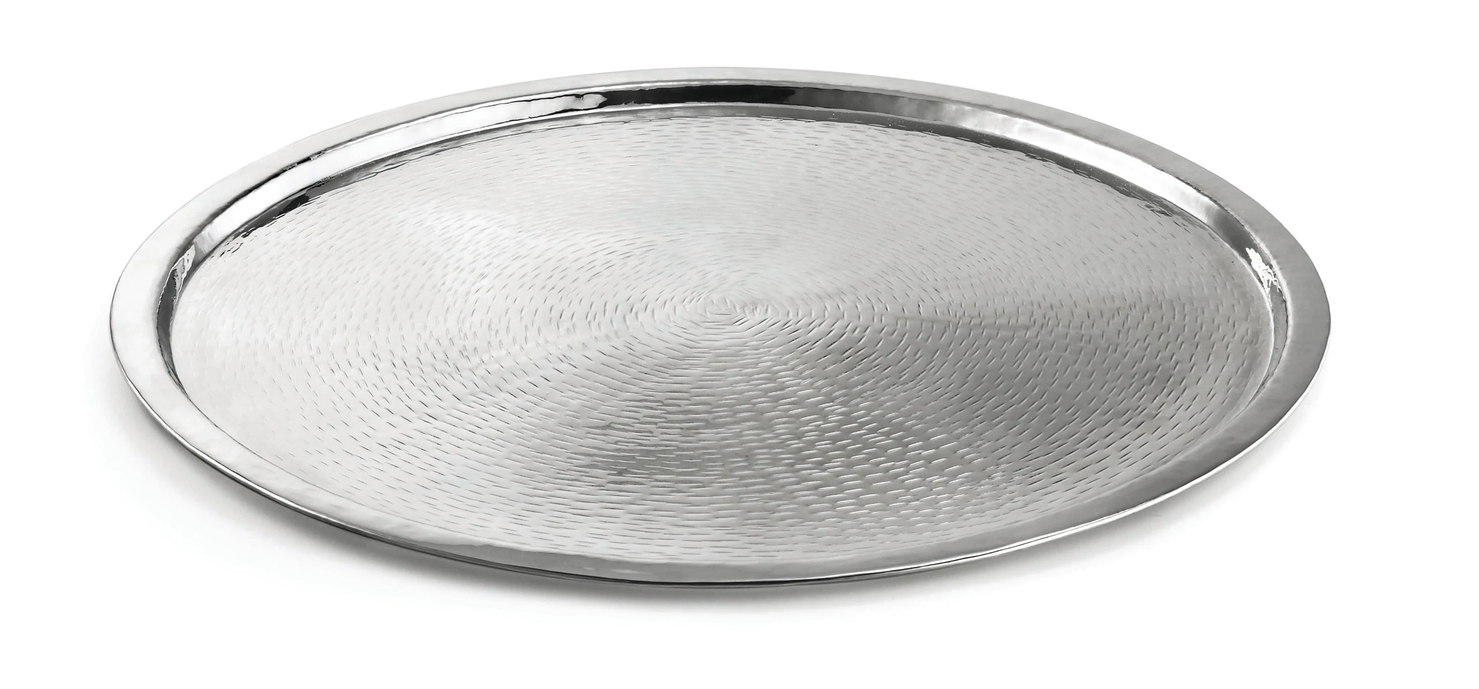 Tablecraft RPD21 21 Inch Round Tray Hand Wash Only Stainless Steel