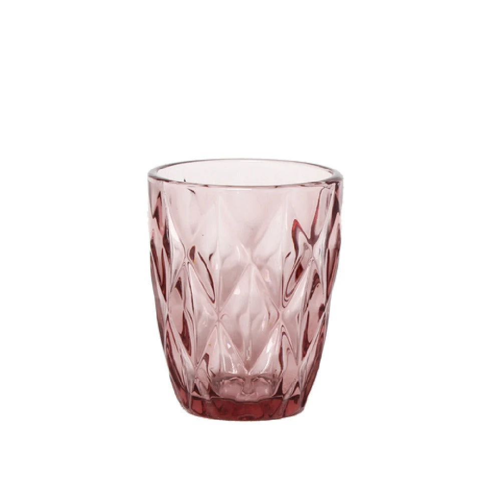 Hospitality Brands FG879010-016 10 Oz Violet Tumbler Glass Textured Glass