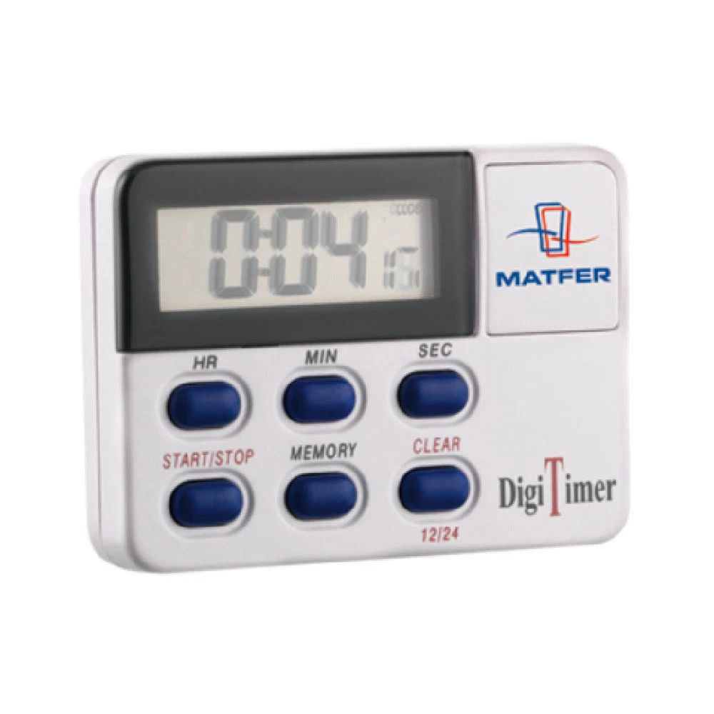 Matfer 250602 2 Inch Digital Timer Stopwatch with Magnetic Back