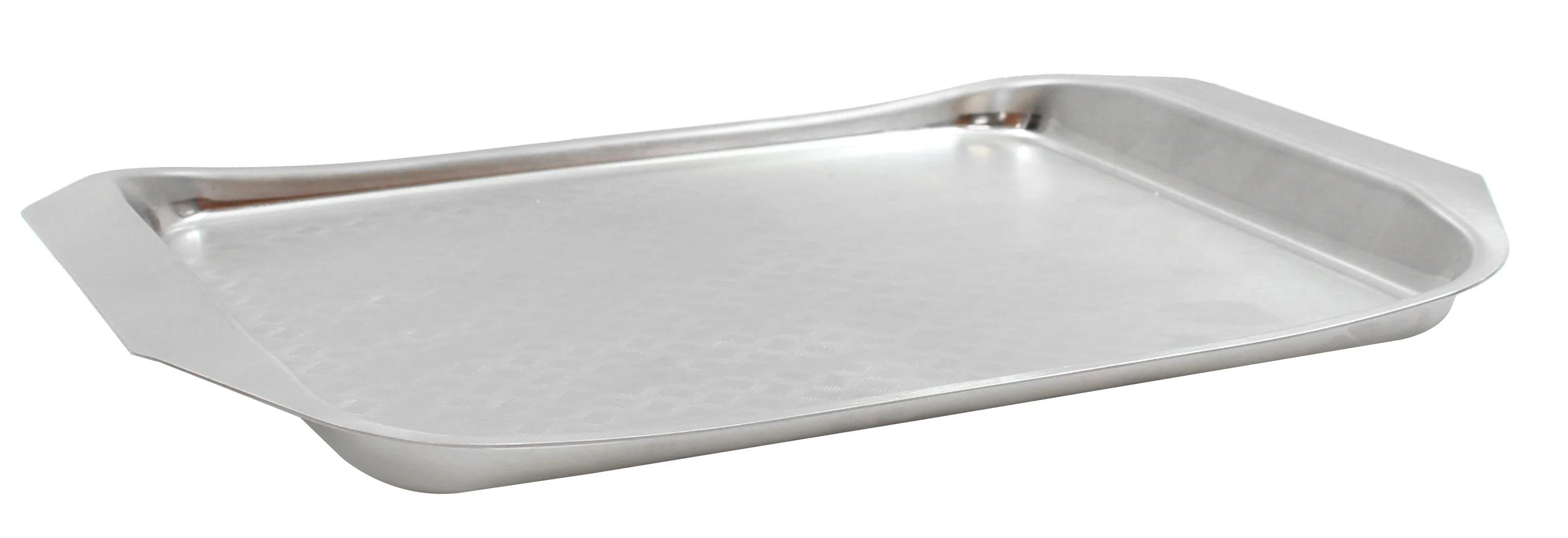 Tablecraft 20004 14 Inch Serving Tray Rectangular Dishwasher Safe Stainless Steel
