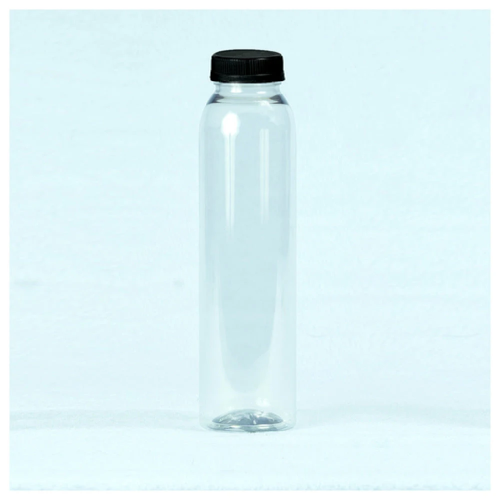 Buccaneer Container Corp 31050160203 16 Oz Energy Juice Bottles Clear PET with Black Lids