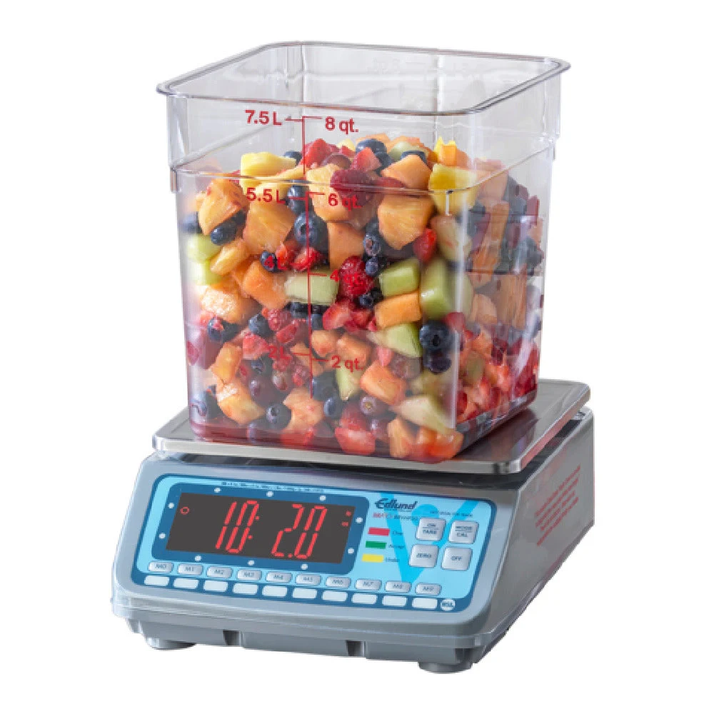 Edlund BRV-HP30 9.64 Inch Stainless Steel Electronic Portion Scale with LED Display