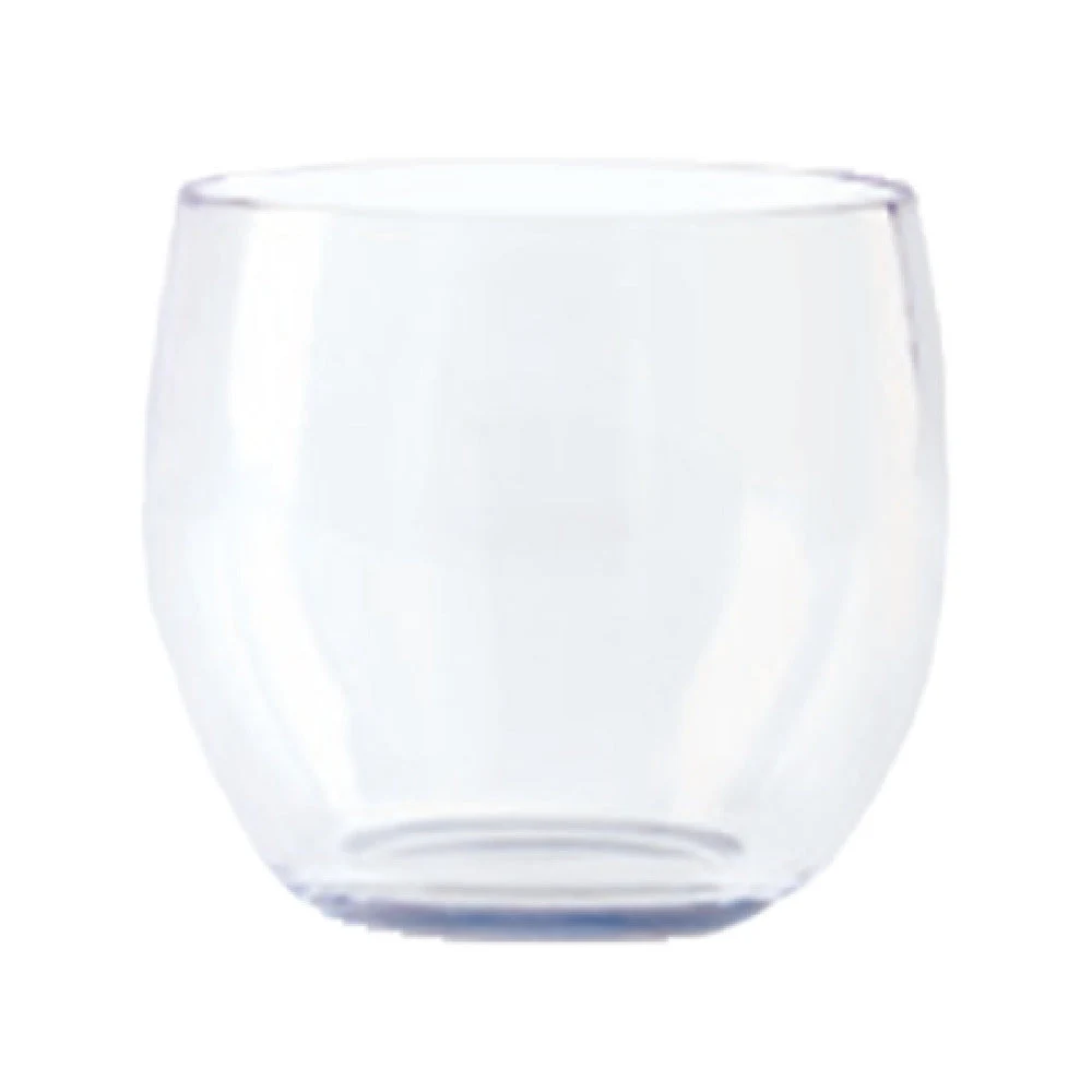 GET Enterprises SW-1460-CL 8 Oz. Clear Stemless Wine Glass Plastic SAN