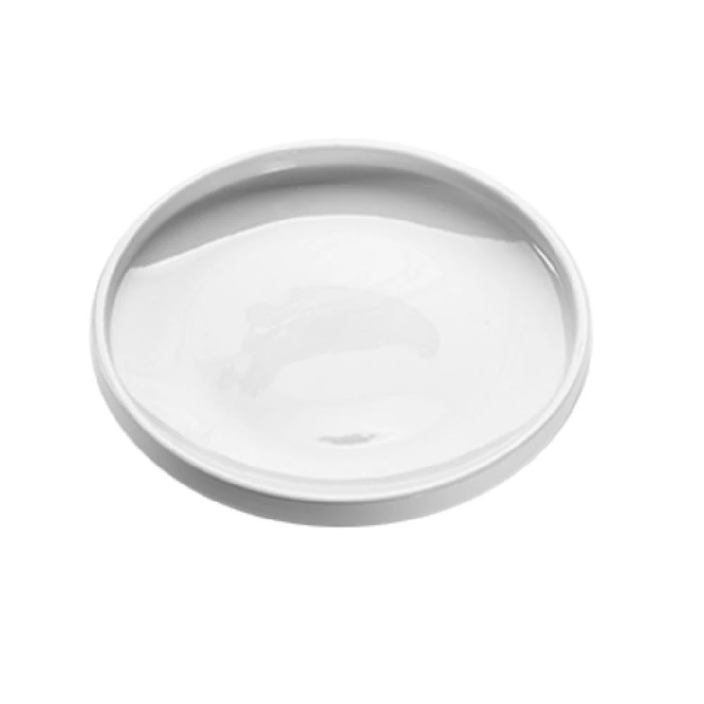 American Metalcraft PSPL8 8 Inch Round Serving Platter Porcelain White
