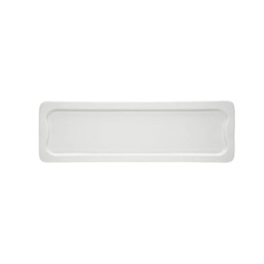 BauscherHepp 932608 20 Inch Emotion Tray Flat Porcelain White 2/4 GN