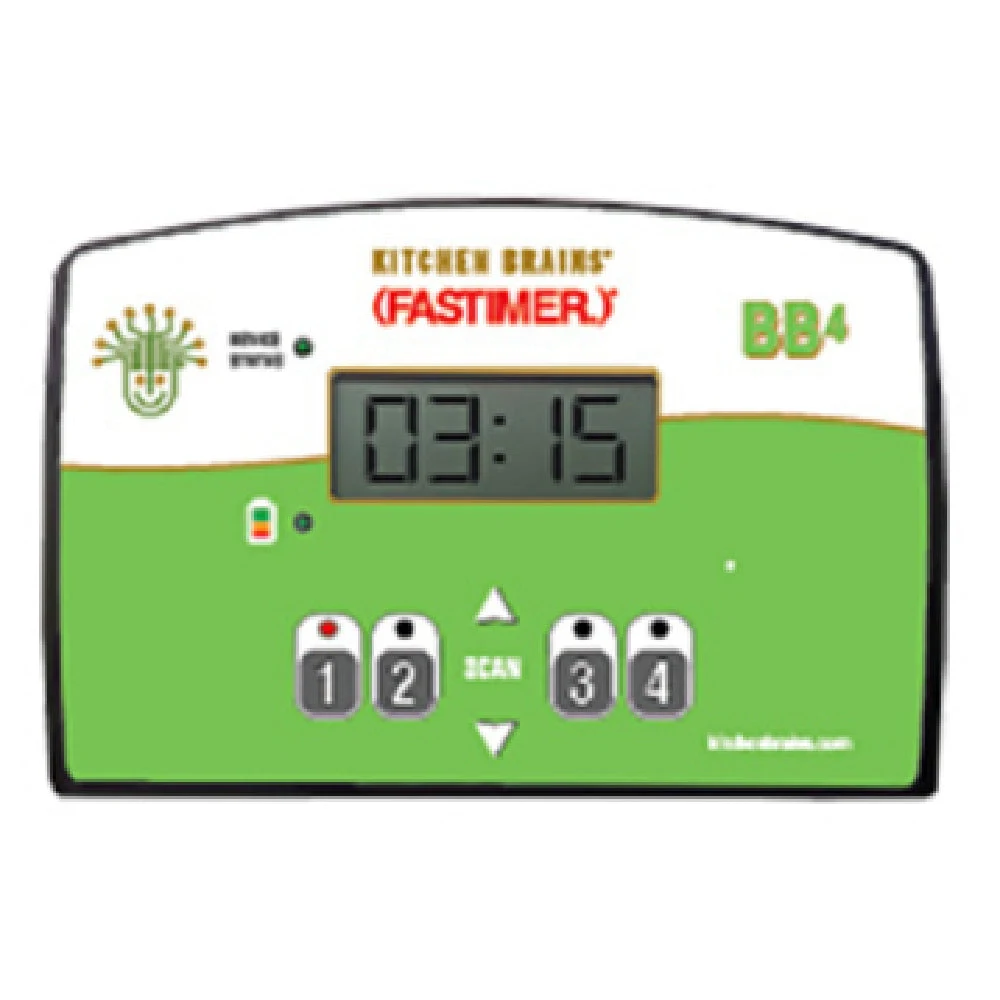 Kitchen Brains BB4 Battery Timer 7.64 Inch Programmable Magnetic Alerts