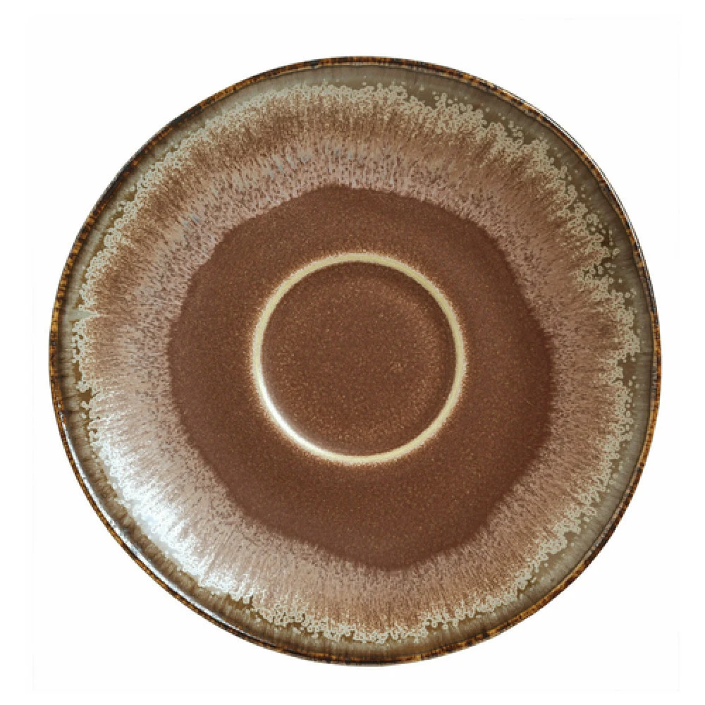 Libbey HEDON-7 5-5/8 Inch Diameter Round Saucer Porcelain Dishwasher Safe